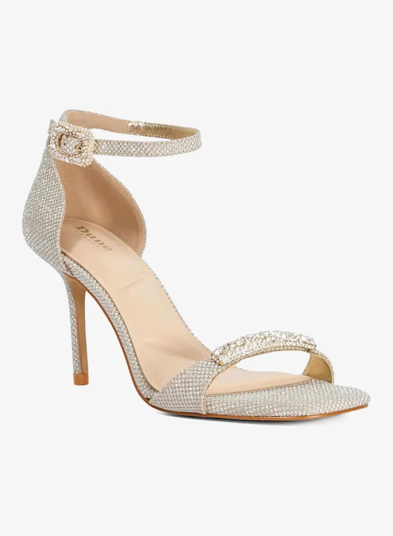 ديون لندن صنادل بكعب عالٍ بحزام للكاحل